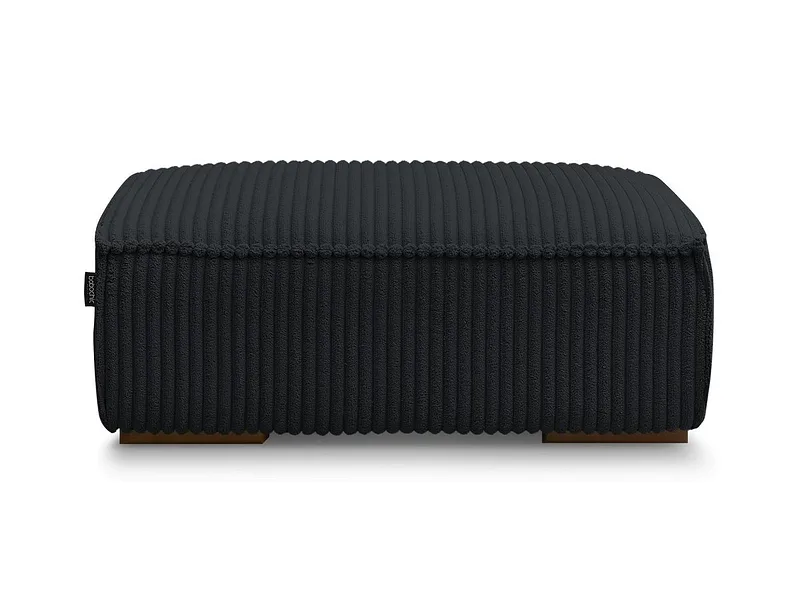 Hocker BOBOCHIC CHELSEA 68x100x40cm cord-stoff schwarz