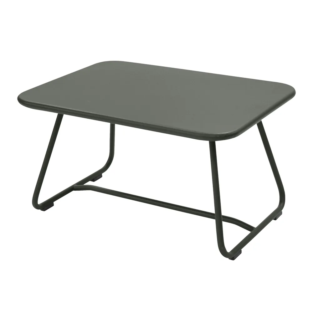 Fermob - Sixties Low Table Rosemary 48 - Småbord och sidobord utomhus - Frédéric Sofia - Grön - Metall