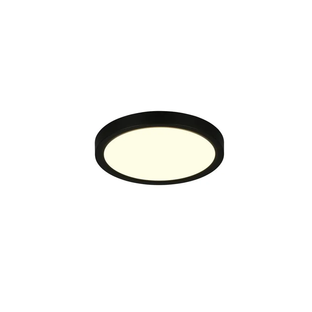 Taklampa TRIO Draco - 23 cm, Mattsvart