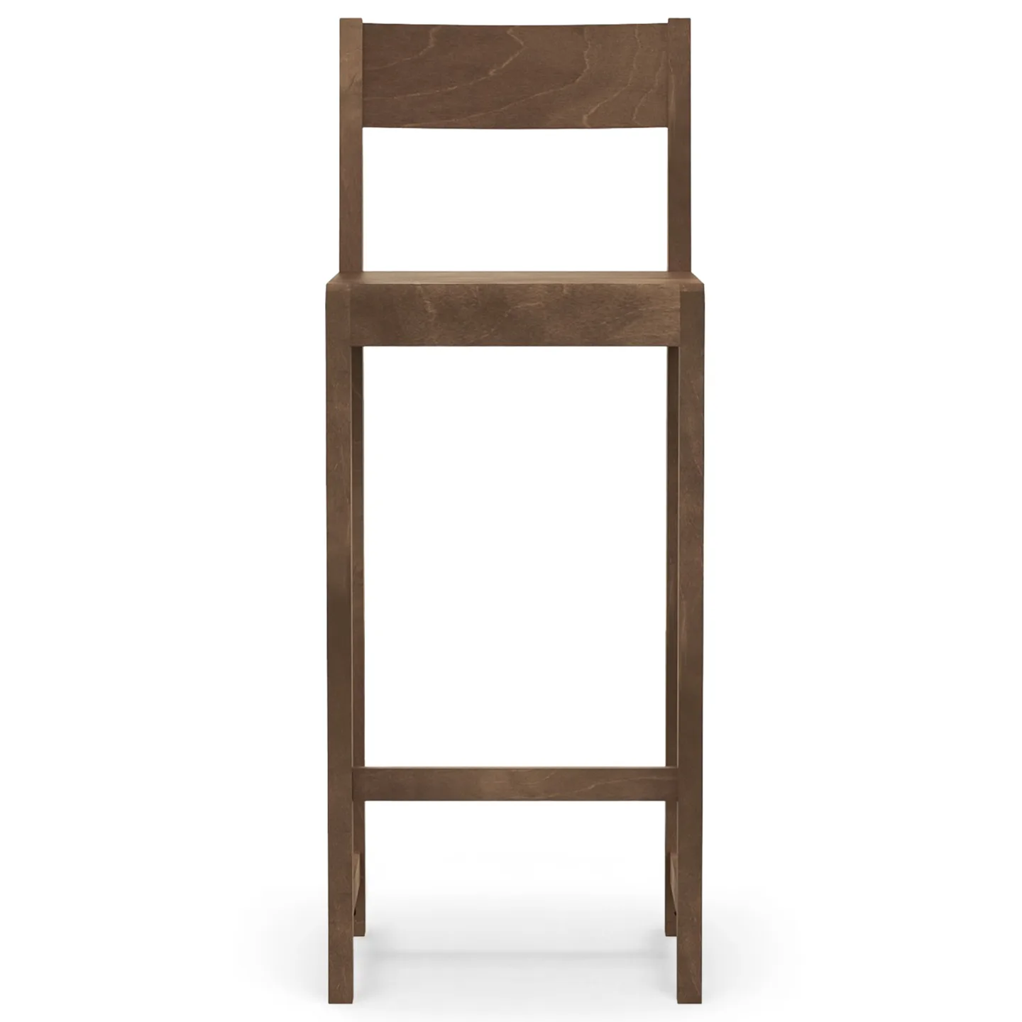 Frama - Bar Chair 01 – Dark Brown Birch – H76 - Barstolar - Frama Studio - Träfärgad - Trä