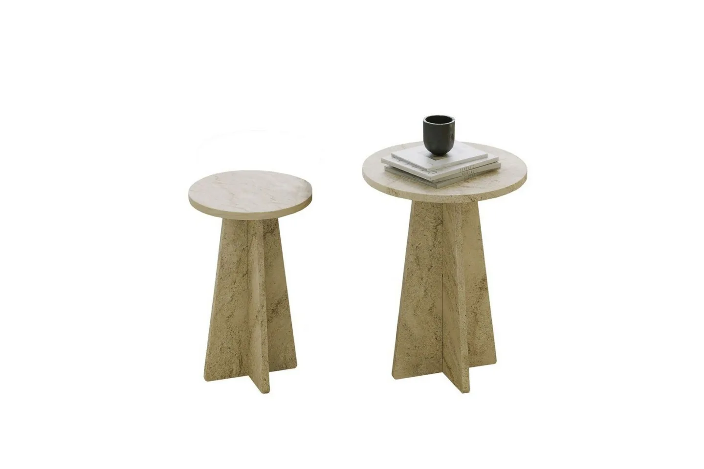 Corren Soffbord 40 cm - Travertine