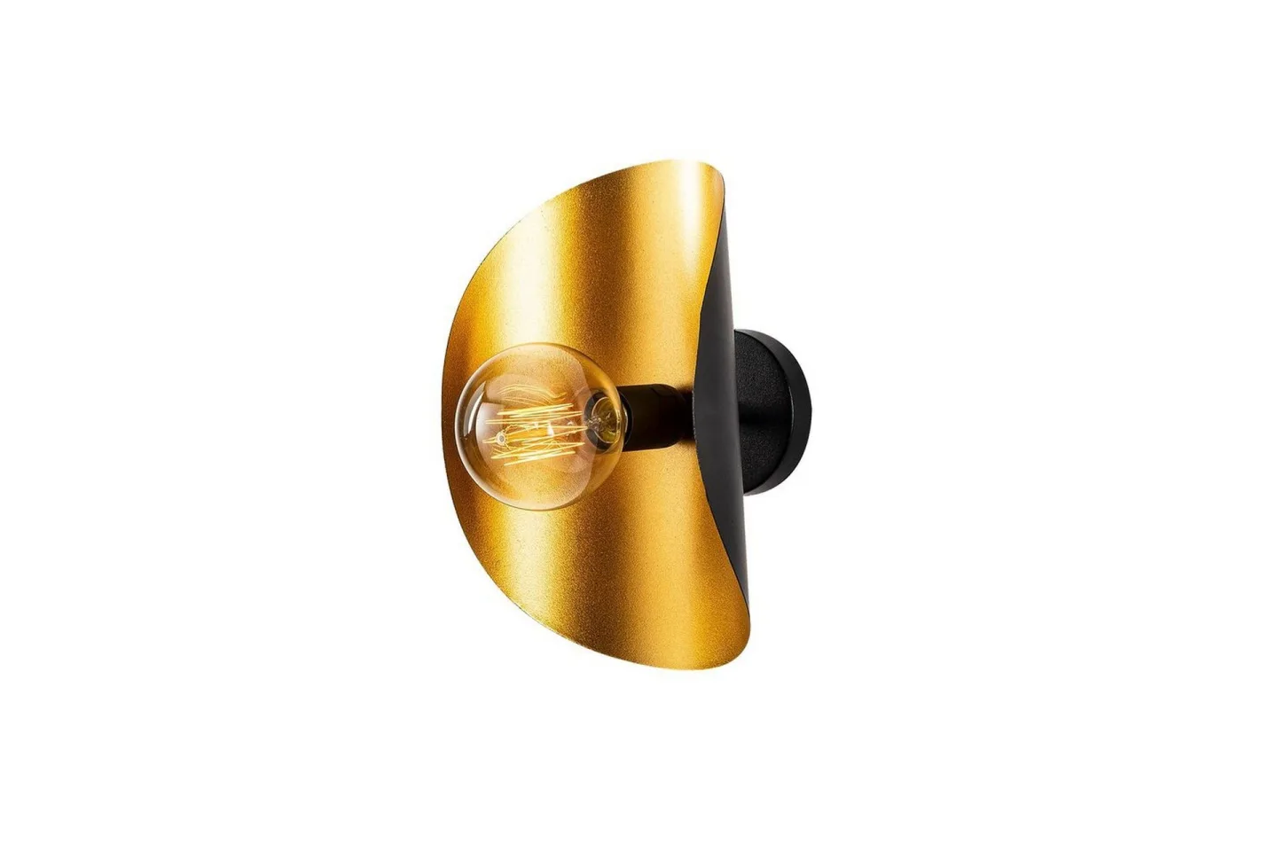 Vägglampa Sugana Giada Svart / Rany - Guld/Svart