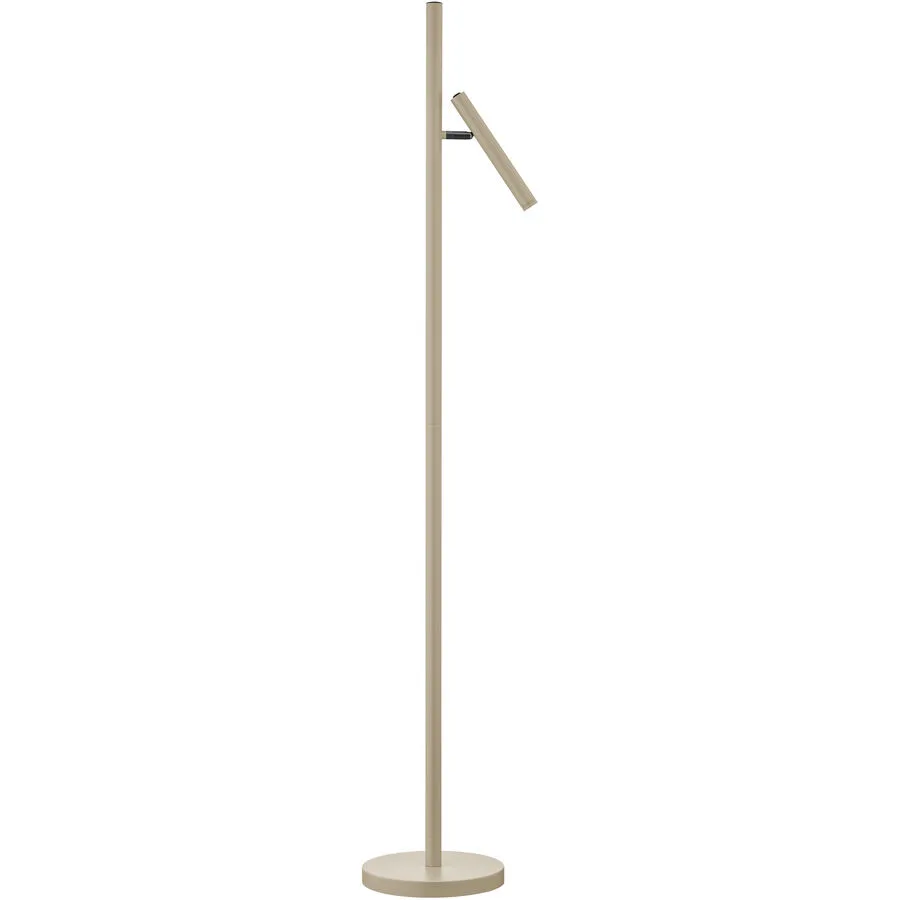 Stehlampe Streak Beige Metall 25 cm 134 cm - Farbe: sand - LED - Lichtfarbe: Extra warmweiss - LED Energiesparlampen