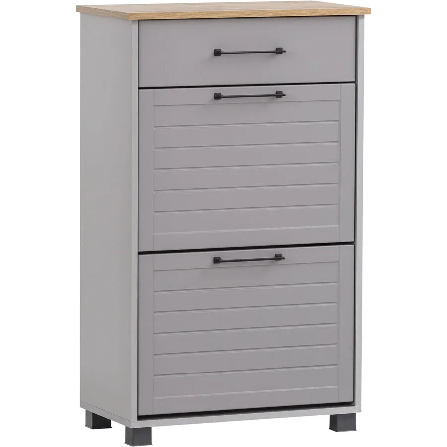 Schuhschrank Wimmis eiche landhaus Holzwerkstoff B 62 H 102 cm