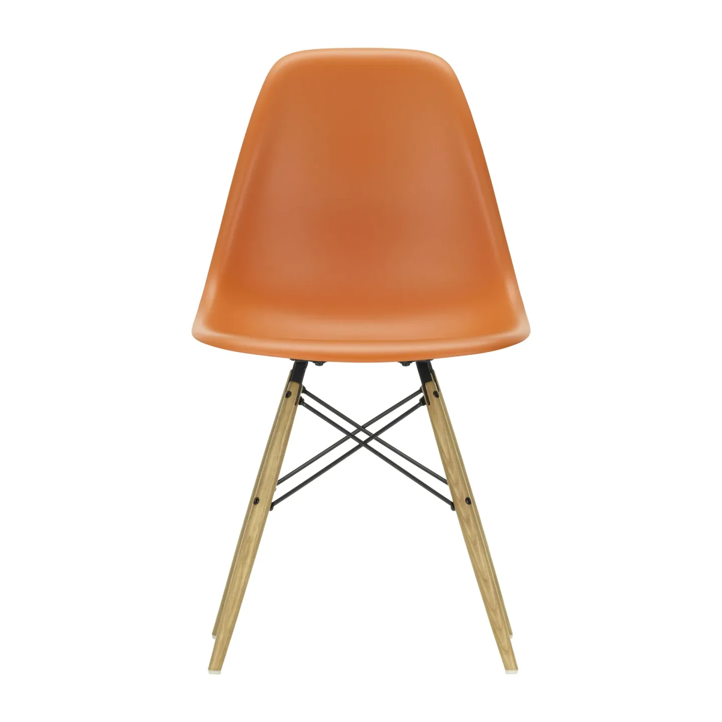 Vitra Eames Plastic Side Chair RE DSW stol 43 rusty orange-ash
