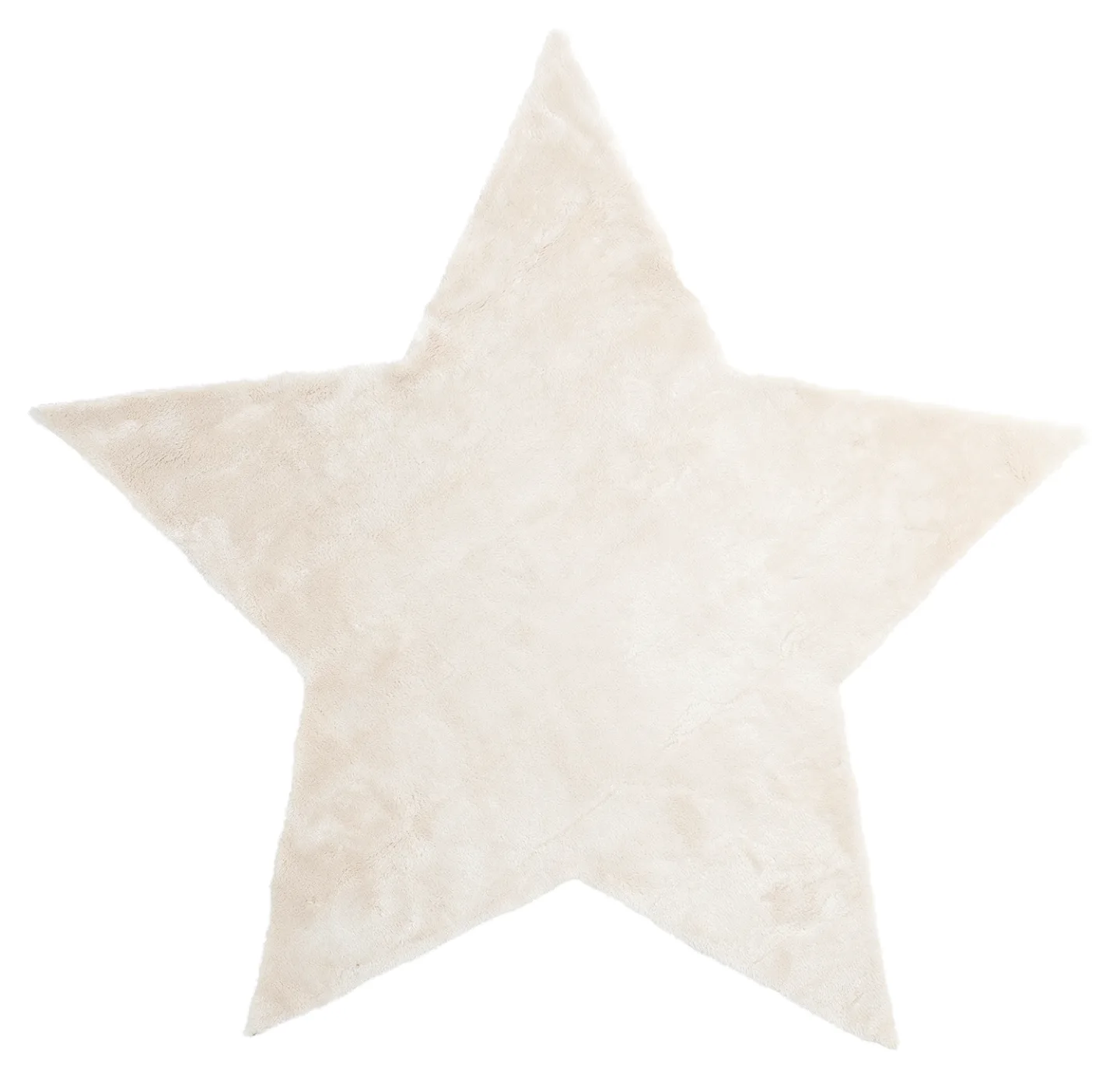 Barneteppe - Aranga Super Soft Star (beige) (Størrelse: Ø 120 cm)