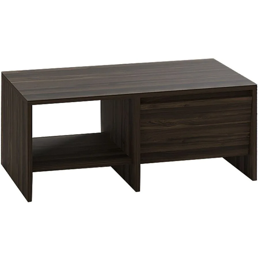 Salontisch Georis Nussbaum 100% Melaminbeschichtete Kiefer B 90 T 45 cm