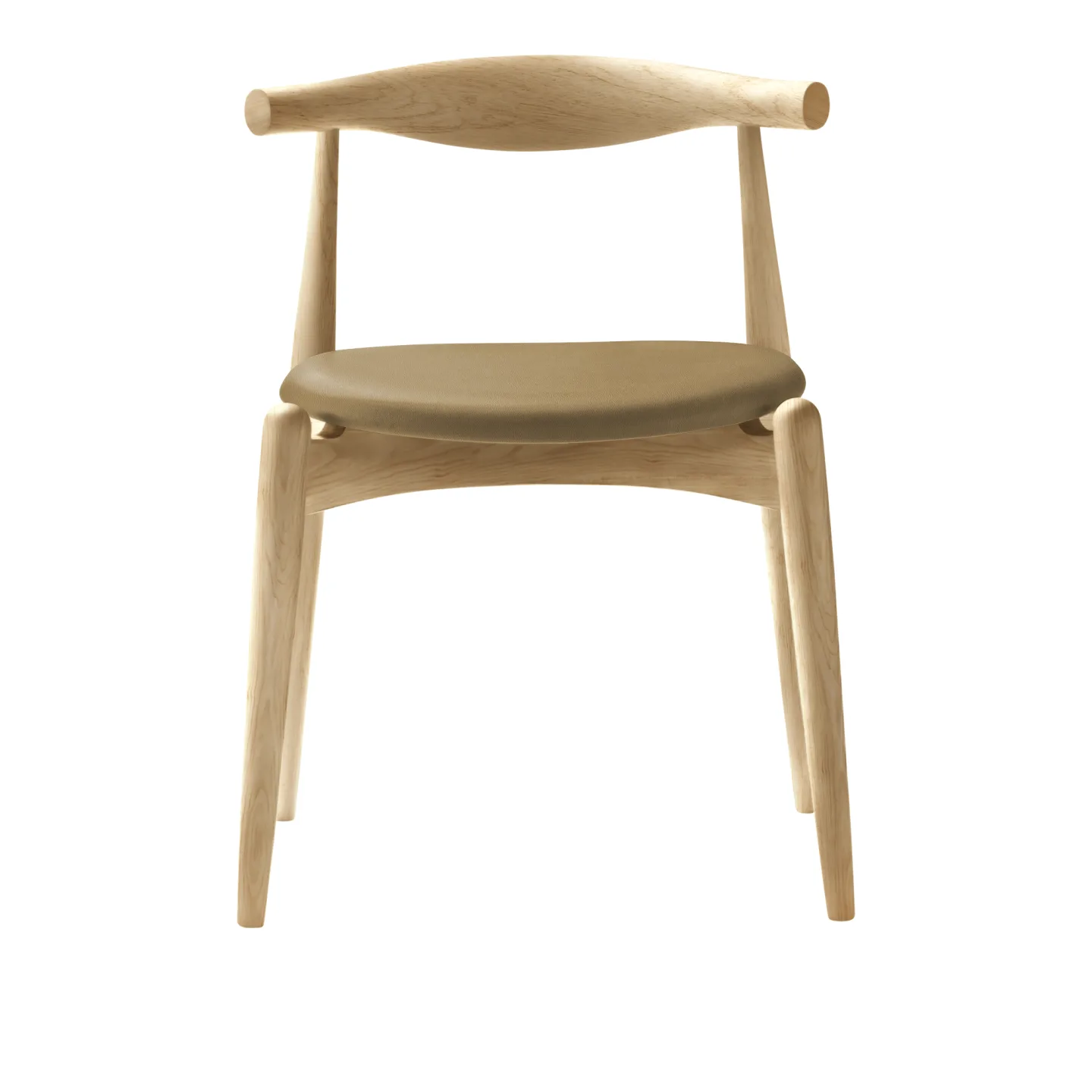 Carl Hansen - CH20, Klarlackad Ek, Lädergrupp B Thor - 325 - Matstolar - Hans J. Wegner - Träfärgad - Trä