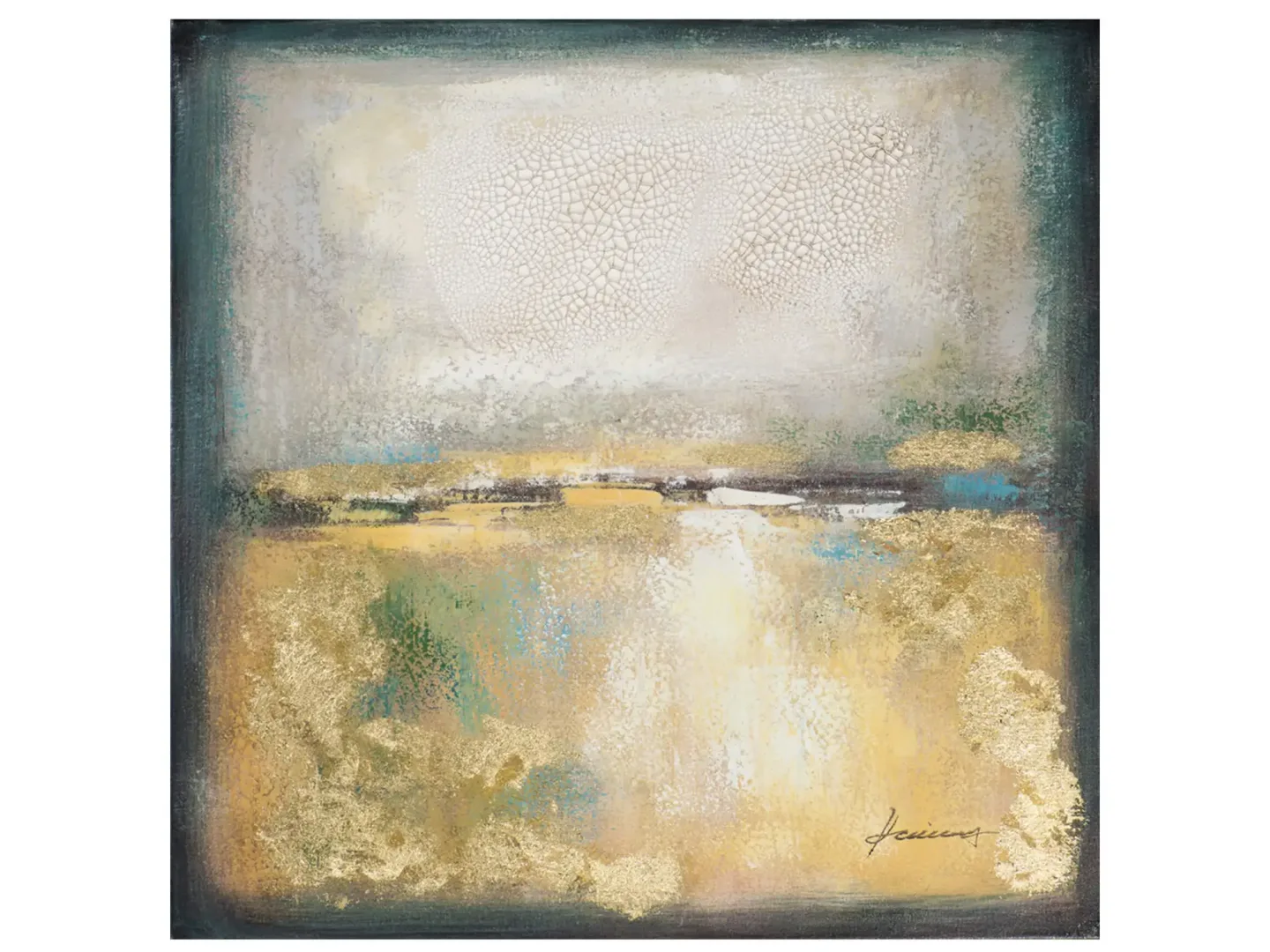 image LAND Bild Heller Horizont Gelb | Schubiger Möbel