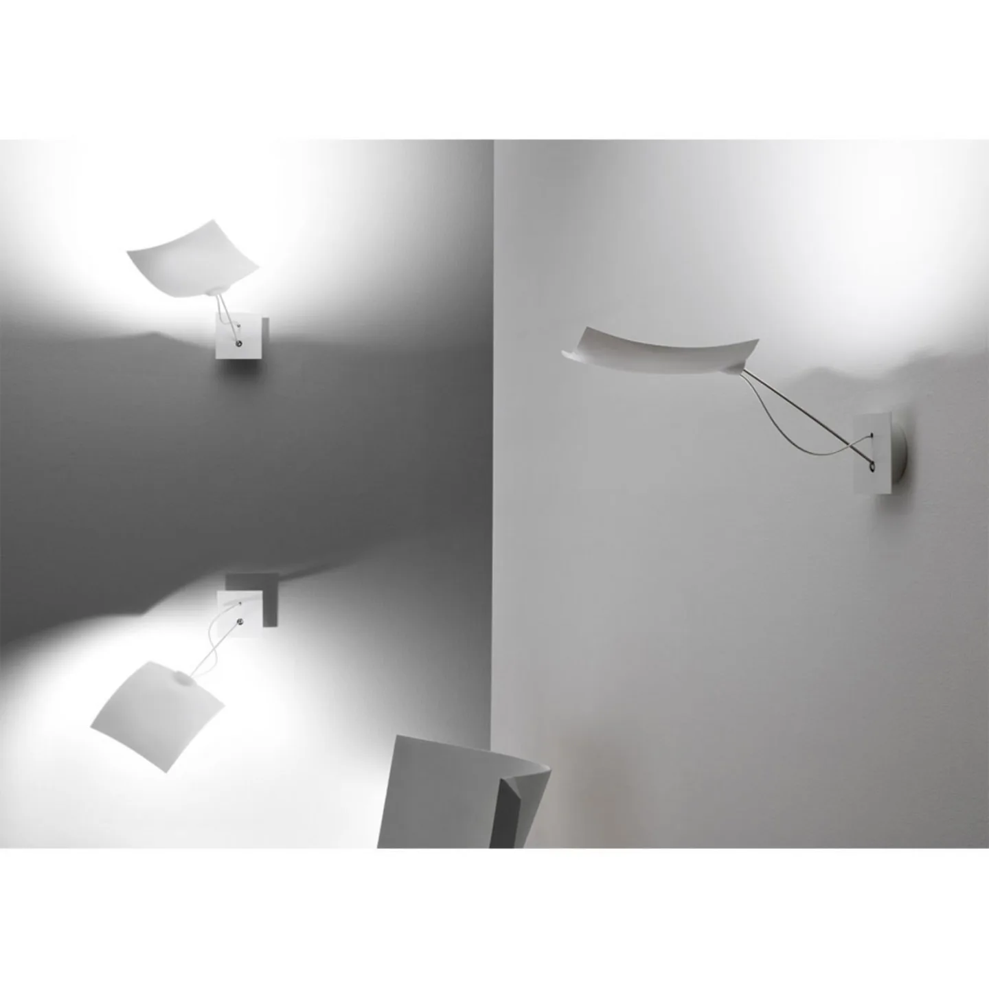 18 x 18 Vegglampe 110-125V - Ingo Maurer - Stue - Aluminium