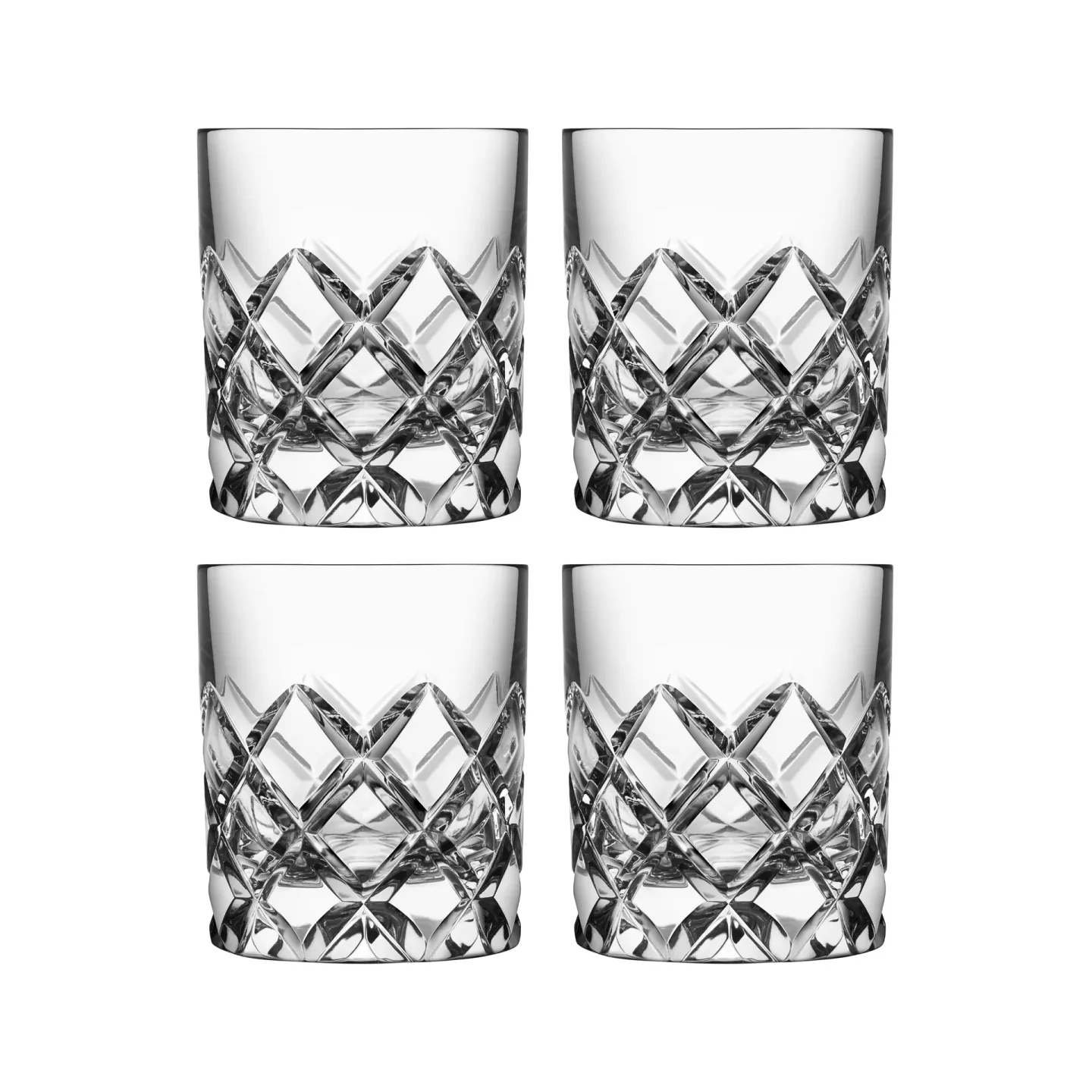 Orrefors Sofiero Whiskeyglas 4er Pack Klar