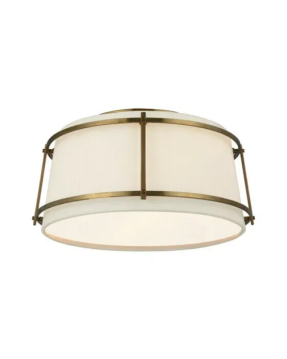 Callaway Flush Mount Antique Brass
