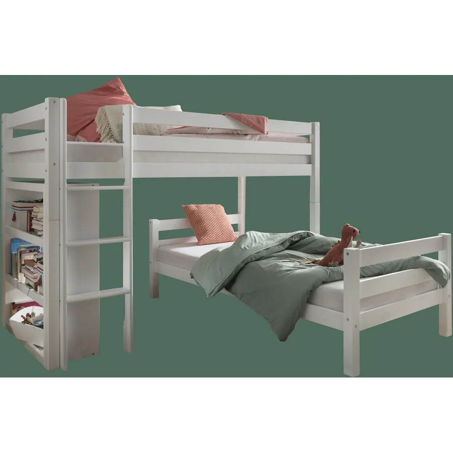 Bett Mack weiss Buche 90 x 200 cm