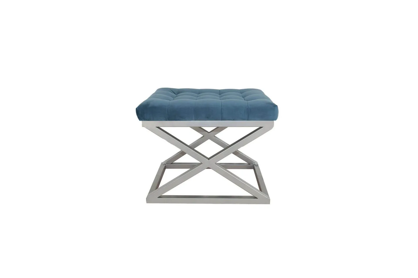 Gillie Sittpuff 40 cm - Silver/Blå