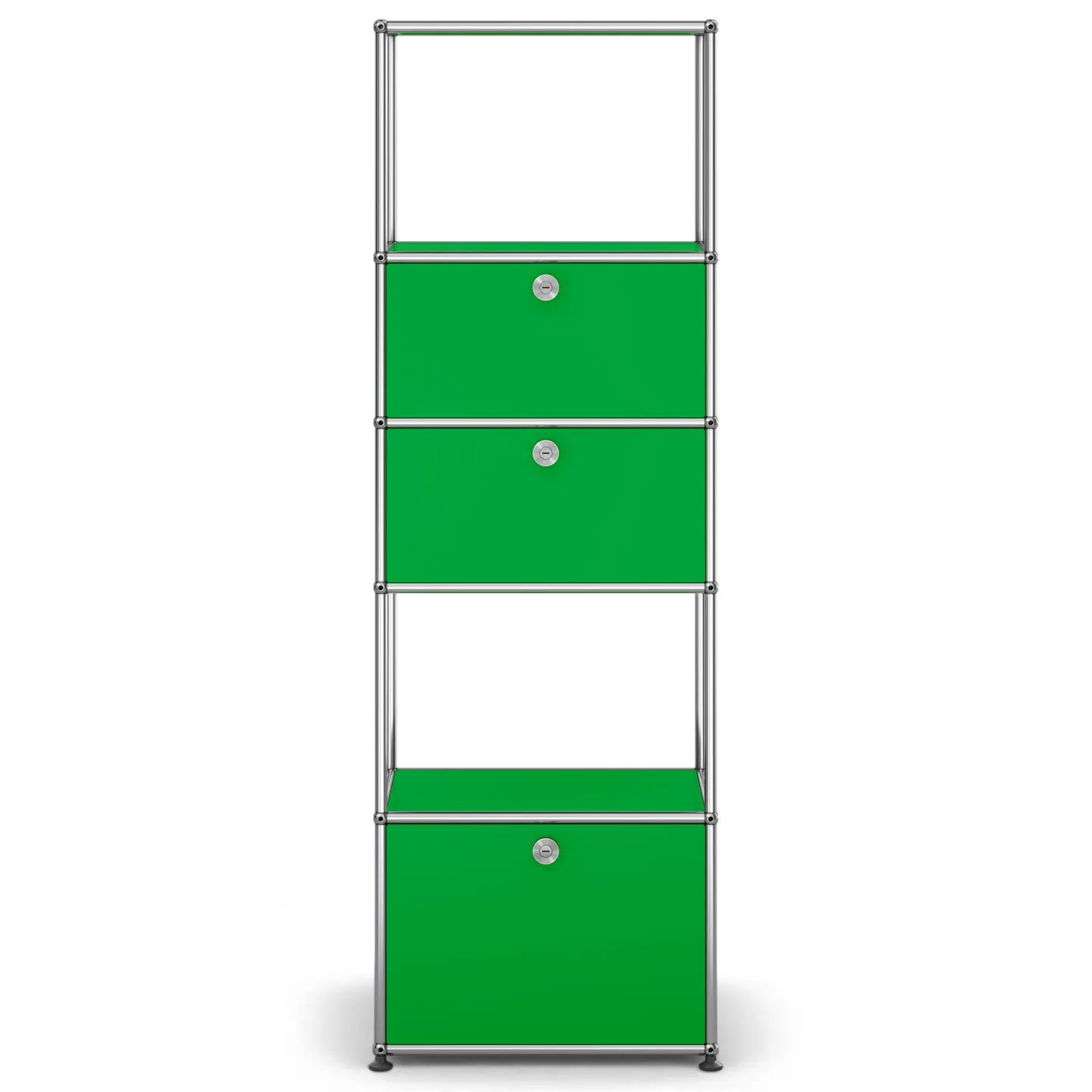 USM - USM Haller Shelf M52 USM Green - Skåp och vitrinskåp - Fritz Haller & Paul Schärer - Grön - Metall