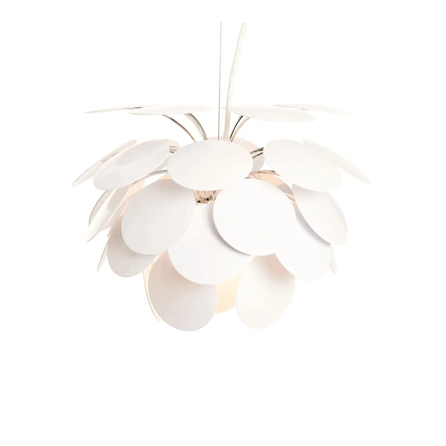 Marset - Discoco (88) White (RAL 9003) (Susp, WIRE 5M) - Pendellampor - Christophe Mathieu - Metall/Plast