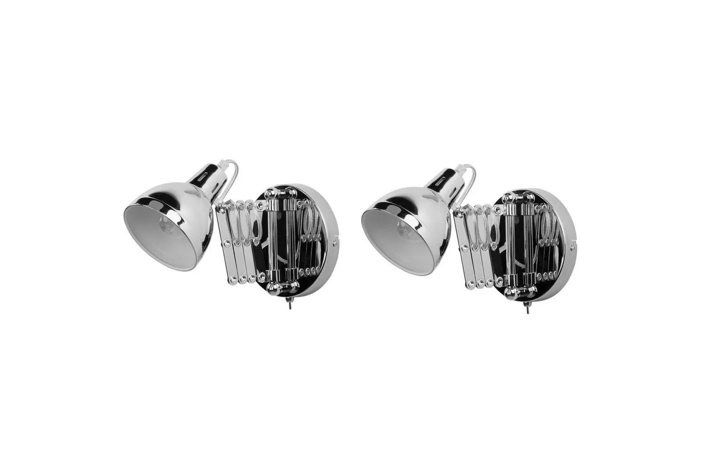 Klarve Vägglampa 2 st E14 - Silver