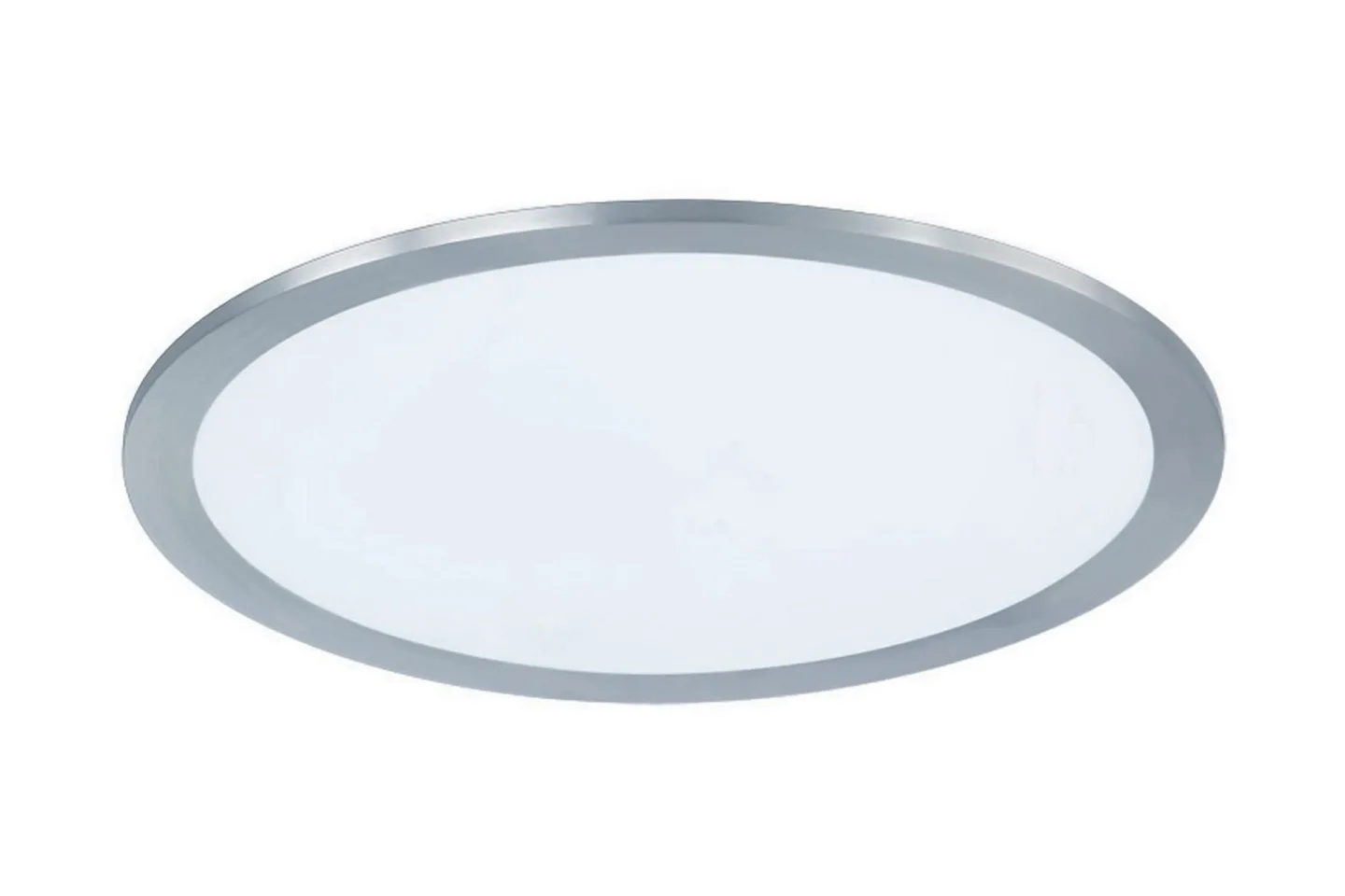 Phoenix LED Plafond 30cm borstad stål - Borstad stål/Vit