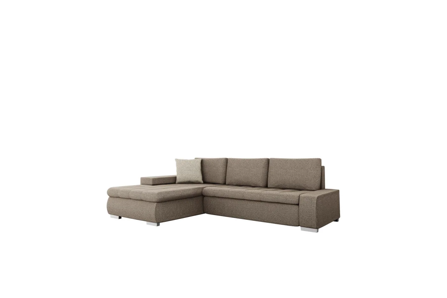 Cerys Soffa med Divan 3-sits - Brun/Beige