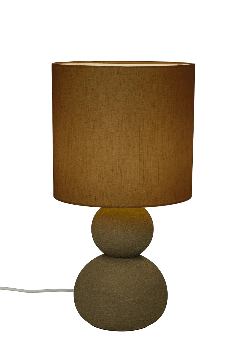 Aneta Lighting - Kalamata 42cm - Bordslampa - Brun