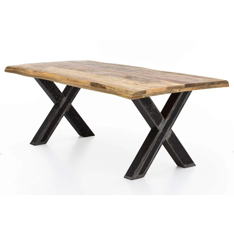 Esstisch Ralf natur Mango Massivholz B 220 T 100 cm