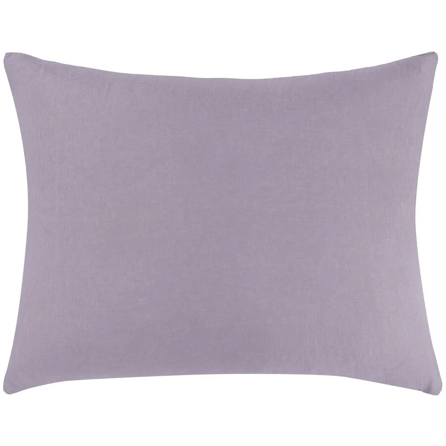 Kissenbezug Leana Lila Leinen 50 cm 70 cm - Material: 100% Leinen