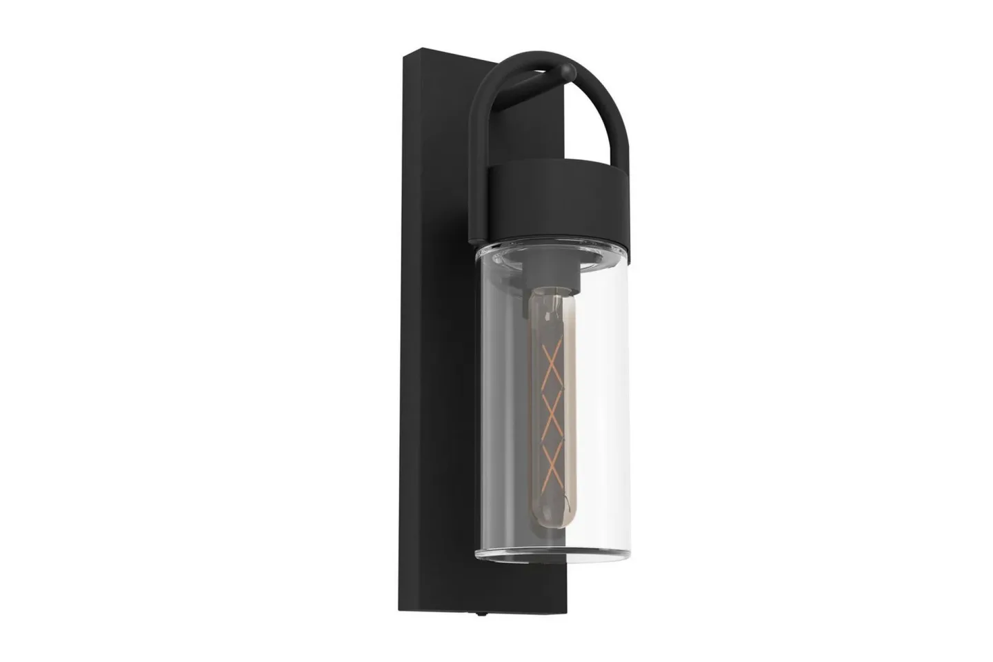 Vägglampa Utebelysning Eglo Carraro Svart/Klar - Svart