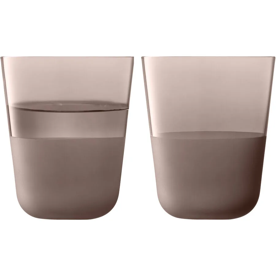Becher Arc Contrast Braun Glas 0.38 l
