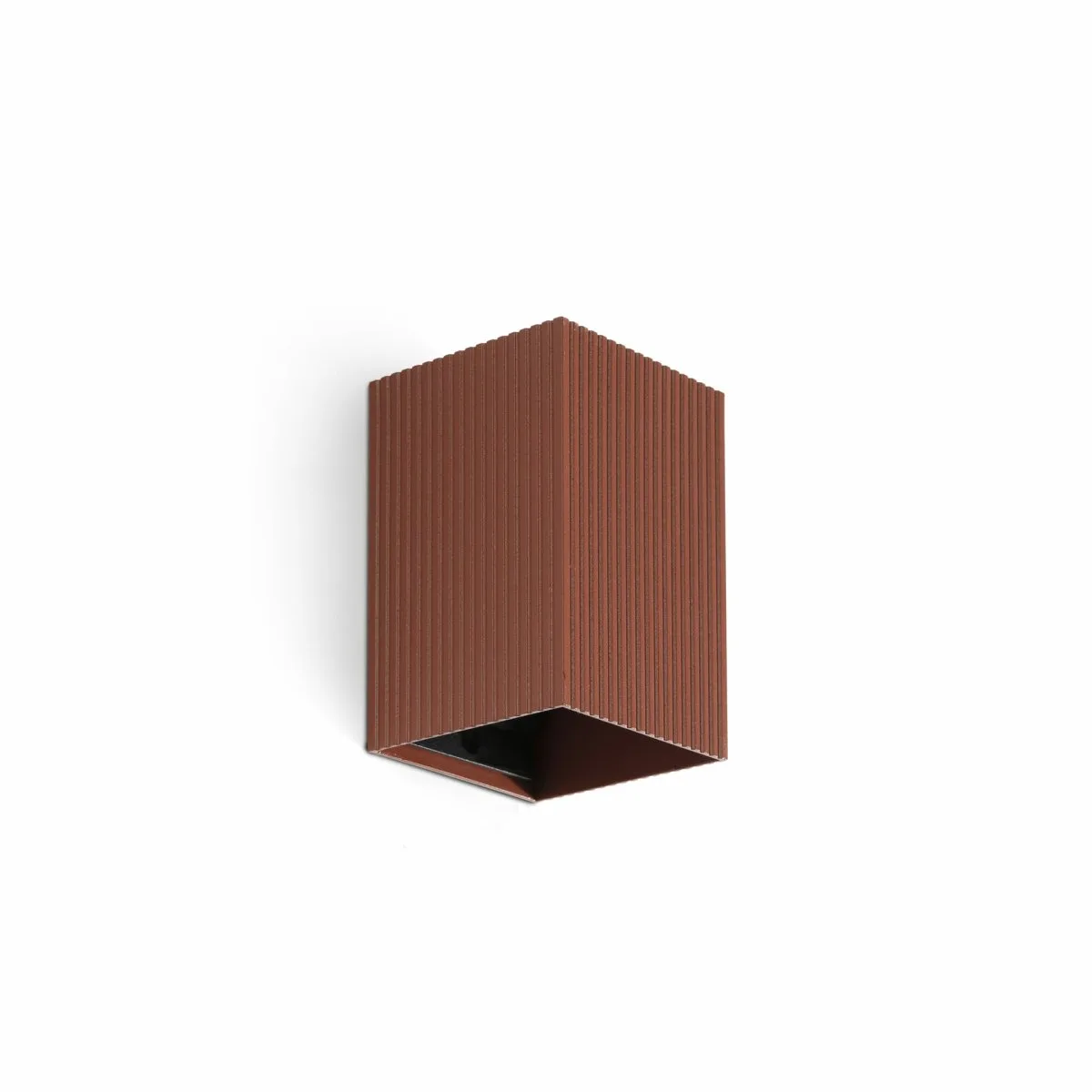 Faro Barcelona - Lune 10cm - Vägglampa - Terracotta räfflad