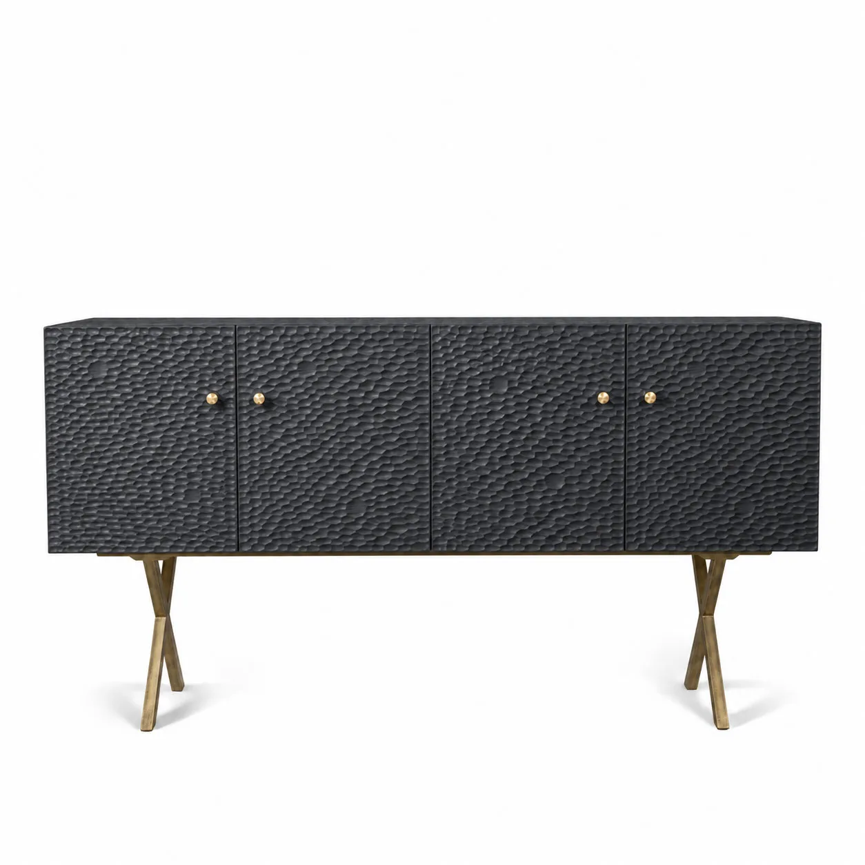 Zanat - Touch sideboard 172 cm brons/svartbetsad lönn - Skänkar och sideboards - Studioilse - Svart - Trä