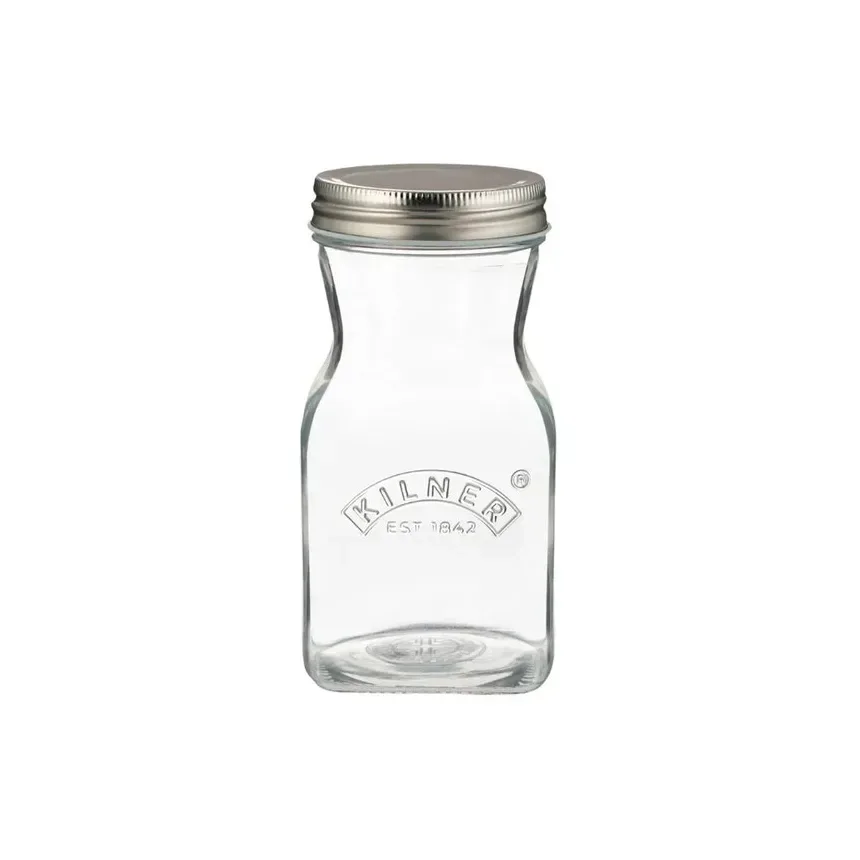 Kilner Kilner Saft- und Saucenflasche Klar-Edelstahl, 0,5 l