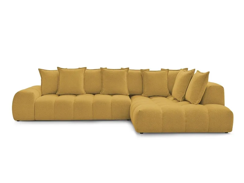 Ecksofa BOBOCHIC EVEREST Stoff chiniert gelb