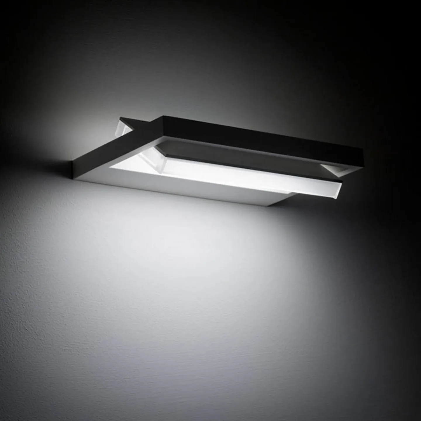 Tablet W1 LED-Wandleuchte, Breite 24 cm, weiß - Stilnovo - Wohnzimmer - Modern - Metall - Eckig