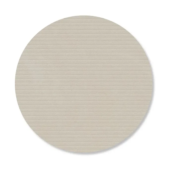 LIND DNA Corduroy Glasuntersetzer Oyster white, circle