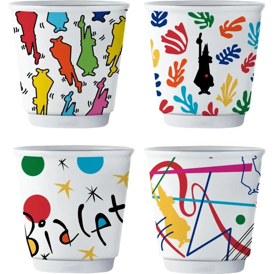 Kaffeebecher-Set Bialetti Mehrfarbig 80 ml