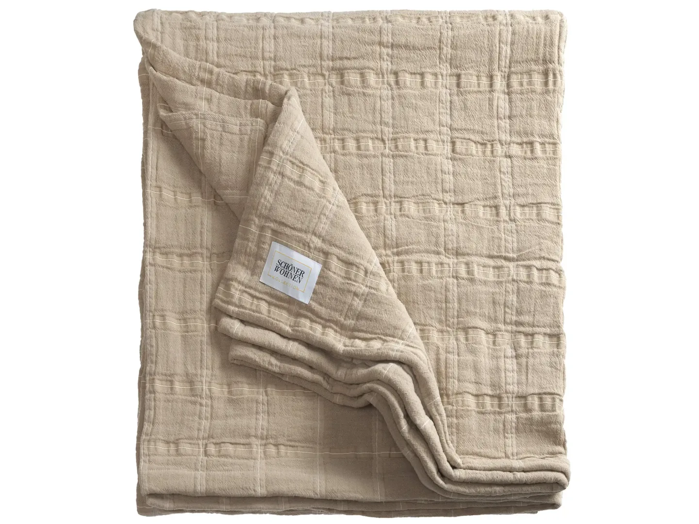 Stoeckel & Grimmler Bettüberwurf Delight Sand B: 240 cm | Schubiger Möbel