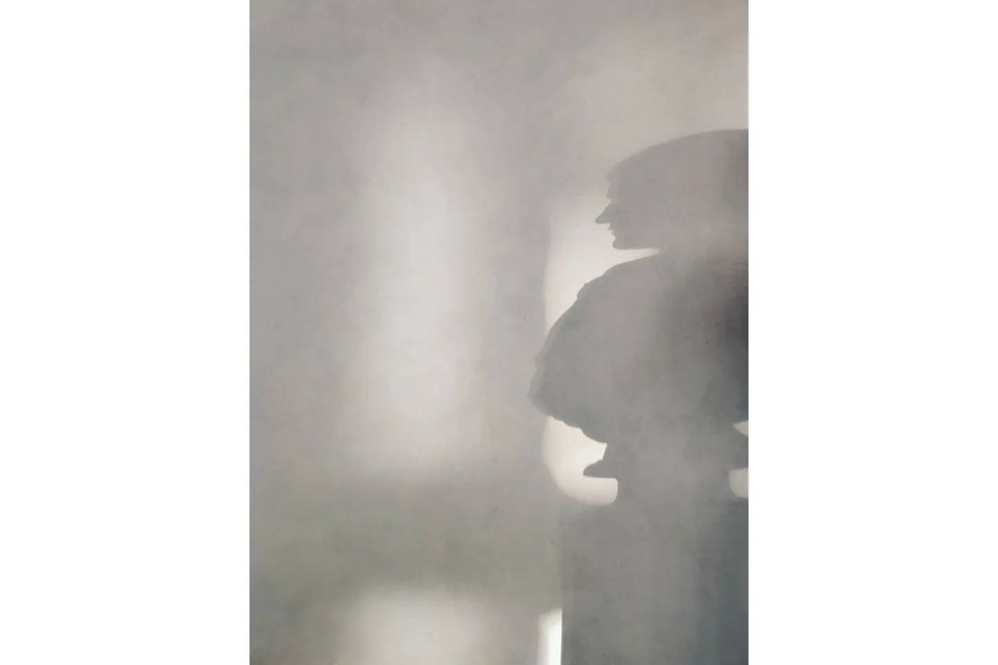 Poster Human shadow 30x40 cm - Vit/Grå