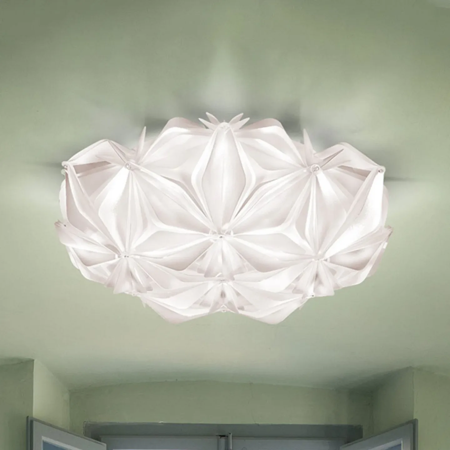 La Vie M Deckenleuchte, Breite 47 cm, weiß - Slamp - Wohnzimmer - Design - Kunststoff - Rund