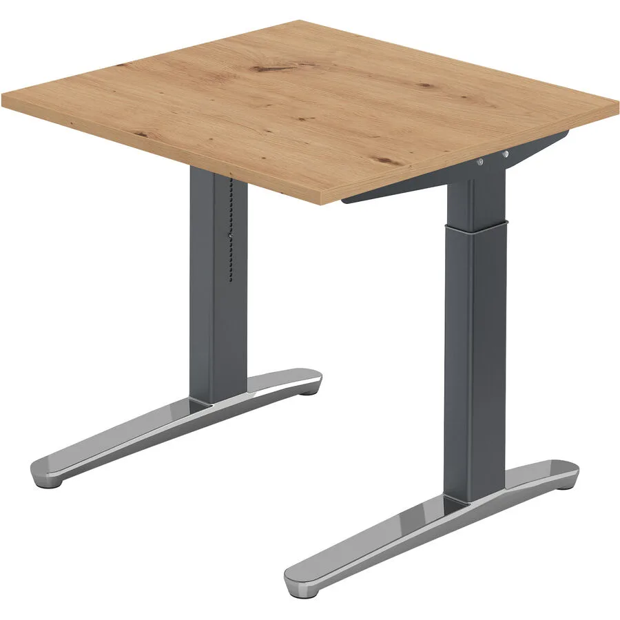 Schreibtisch Office Asteiche Holzwerkstoff B 80 T 80 cm