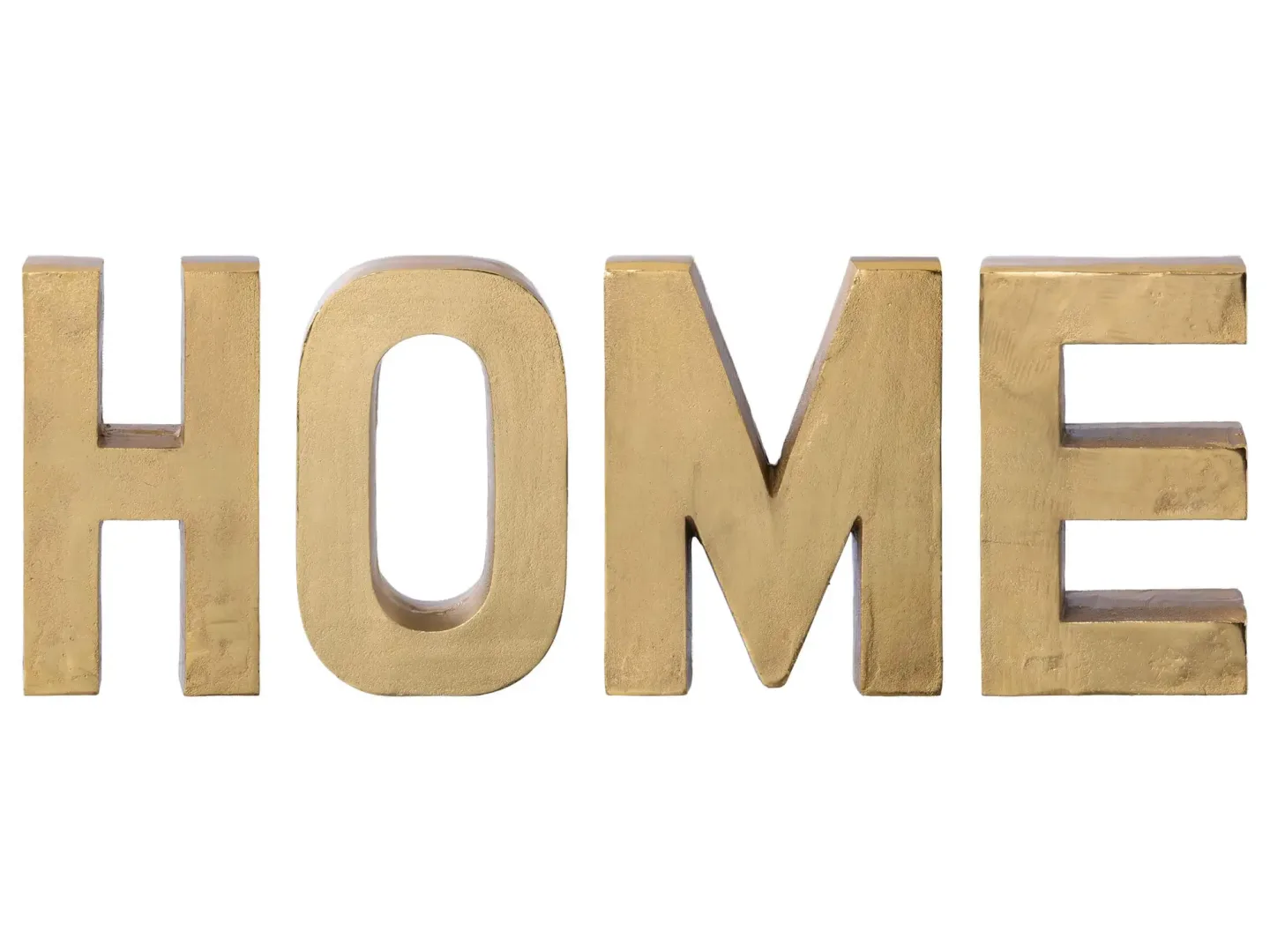 Gasper Schriftzug Home, Gold H: 30 cm | Schubiger Möbel