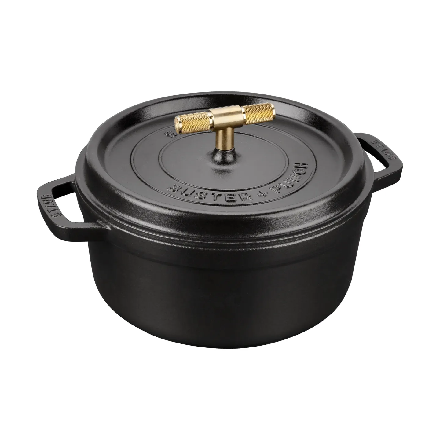STAUB Buster & Punch Topf Gusseisen Messing 3,8 L