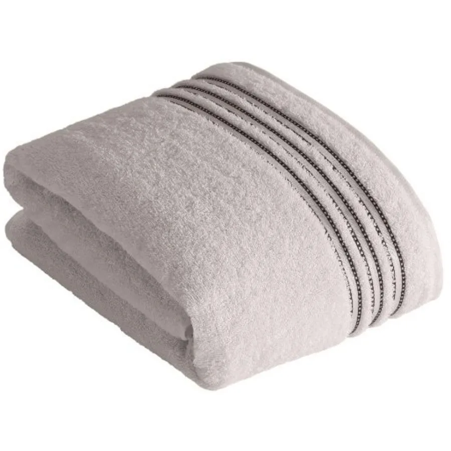 Vossen Badetuch Cult de Luxe Light Grey Baumwolle
