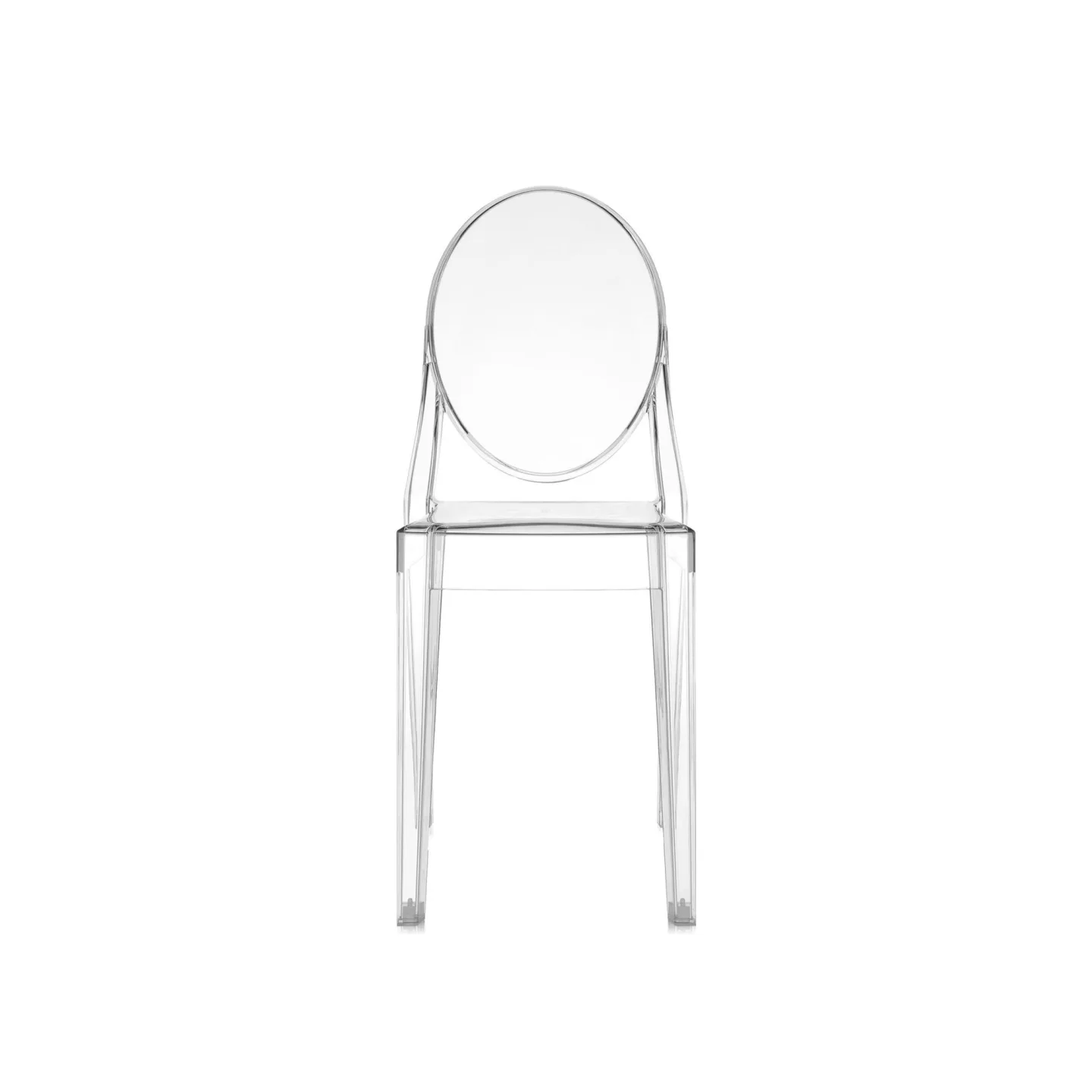Kartell - Victoria Ghost Chair - Crystal - Matstolar - Philippe Starck - Transparent - Plast