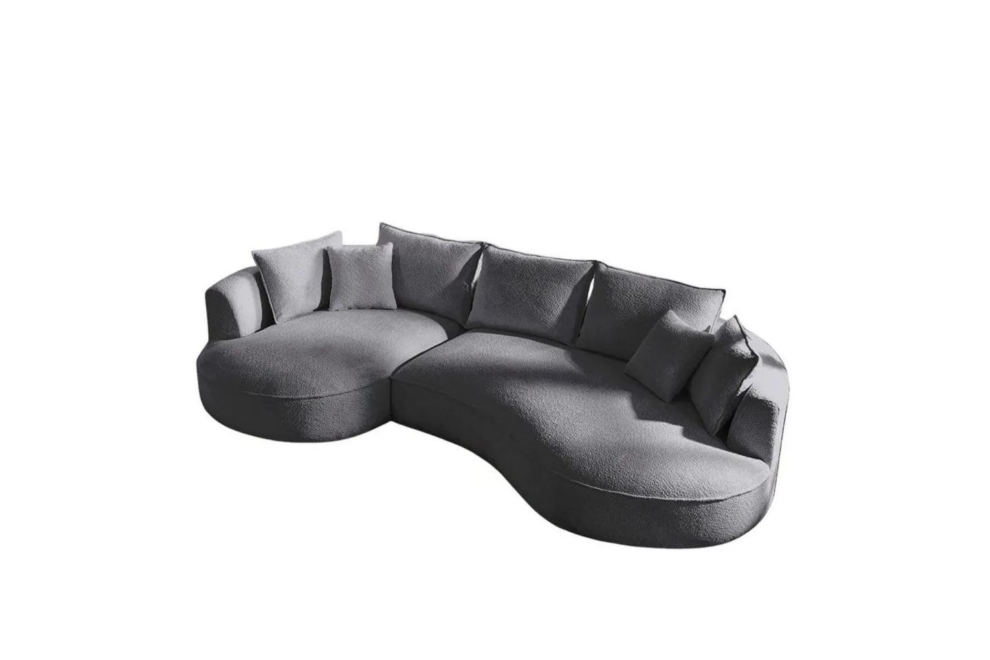 Hungirr Soffa med Divan 4-sits - Mörkgrå