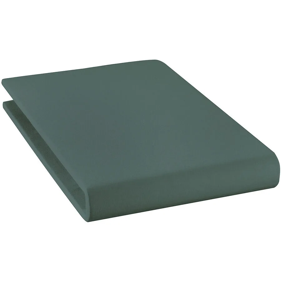 Fixleintuch Jael Grün Baumwolle 90 x 200 cm - Material: 94% Bio Baumwolle GOTS / 6% Elasthan