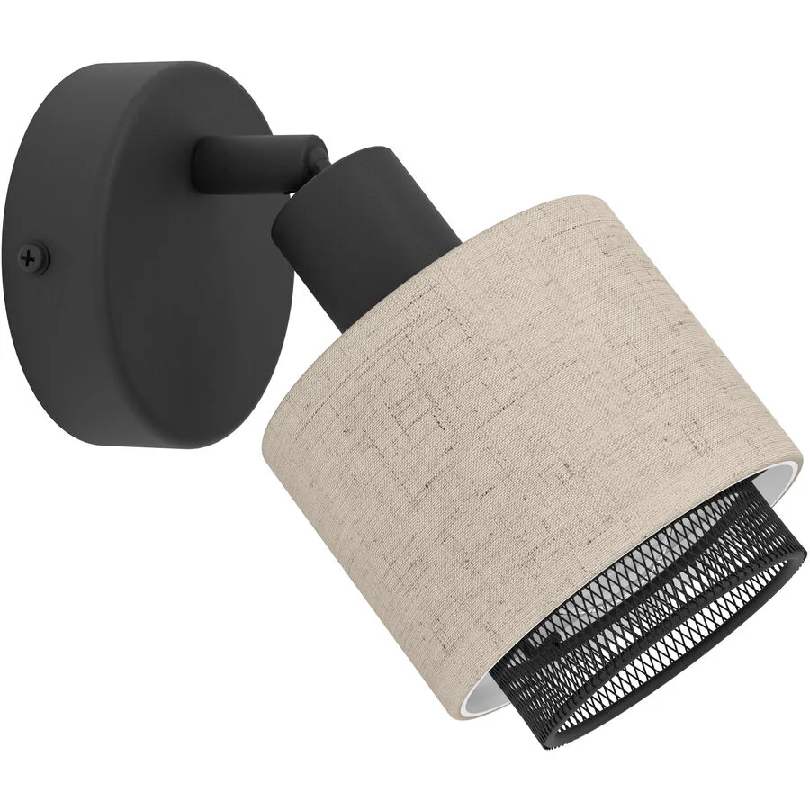 Eglo Spot Rosley Schwarz Stahl 11 cm