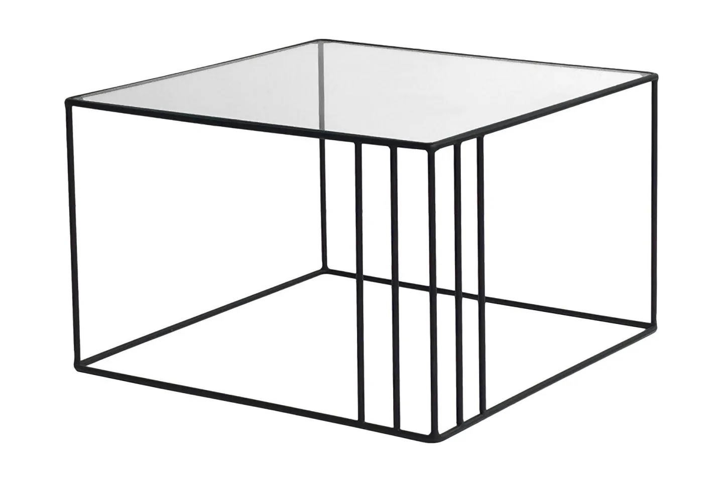 Wijkan Soffbord 55 cm - Glas/Svart