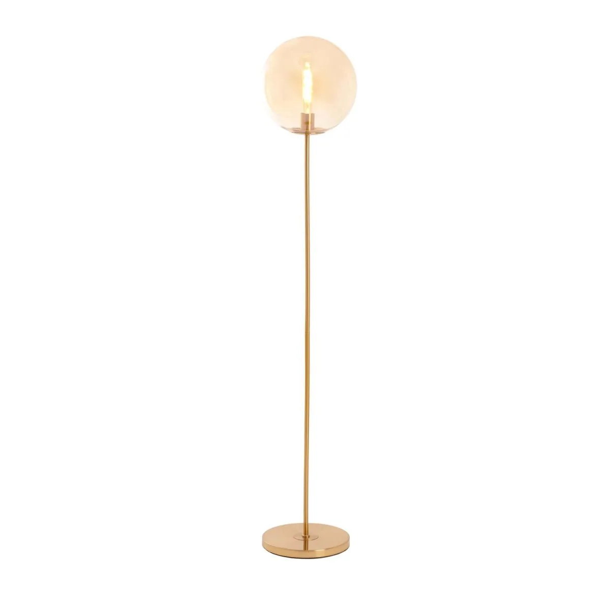 Light & Living - Medina - Golvlampa - Guld/amber