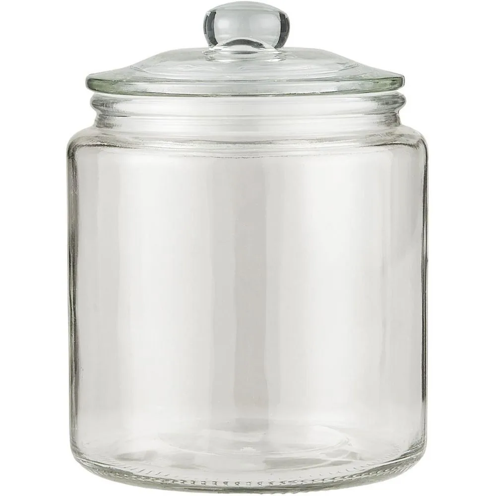 Glasburk med glaslock 5,5 L