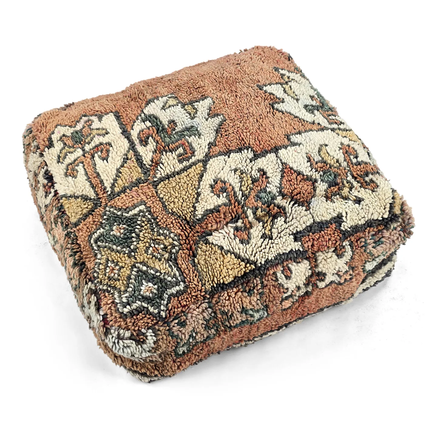 Sittepuff - Marokkansk Azilal 082 (Størrelse: 60 x 60 cm)